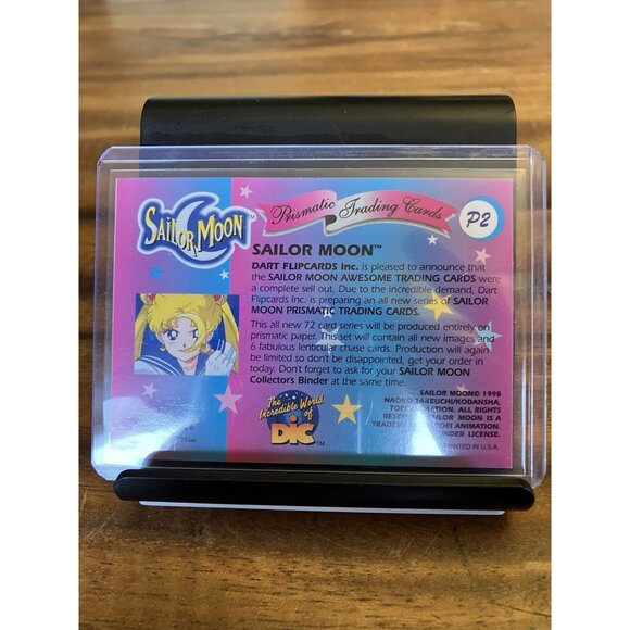 Sailor Moon 1997 Dart Flipcards Sailor Moon #P2 Prismatic Card - Picture 5 of 9